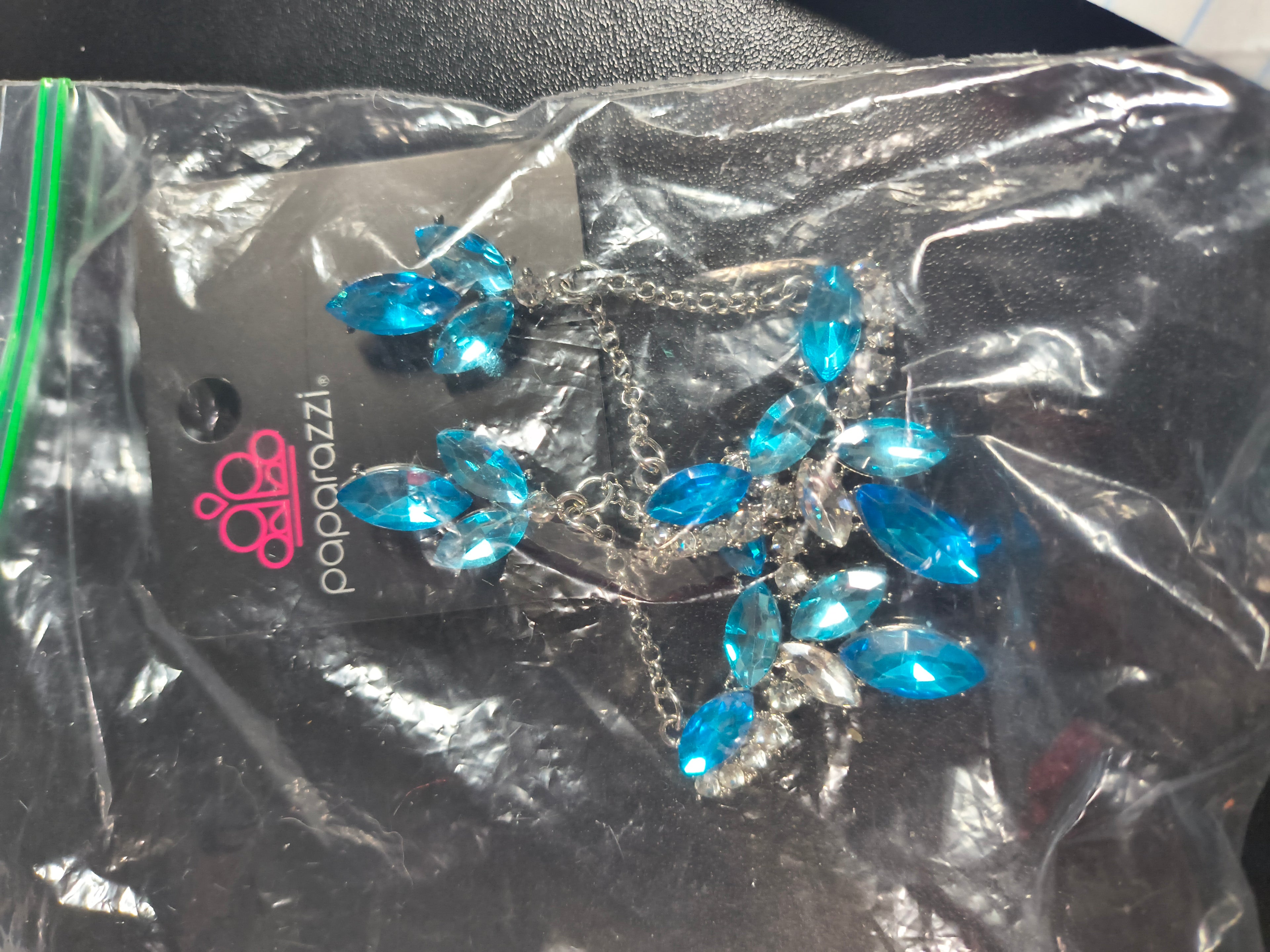 Blue dangly earrings